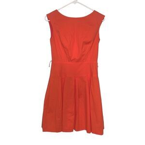 Shoshanna fit-and-flare a-line dress bright coral peachy color Size 2